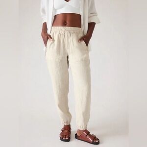 NWT Athleta Linen Ankle Pant